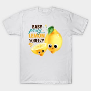 Easy Peasy Lemon Squeezy - Funny Lemon pun T-Shirt